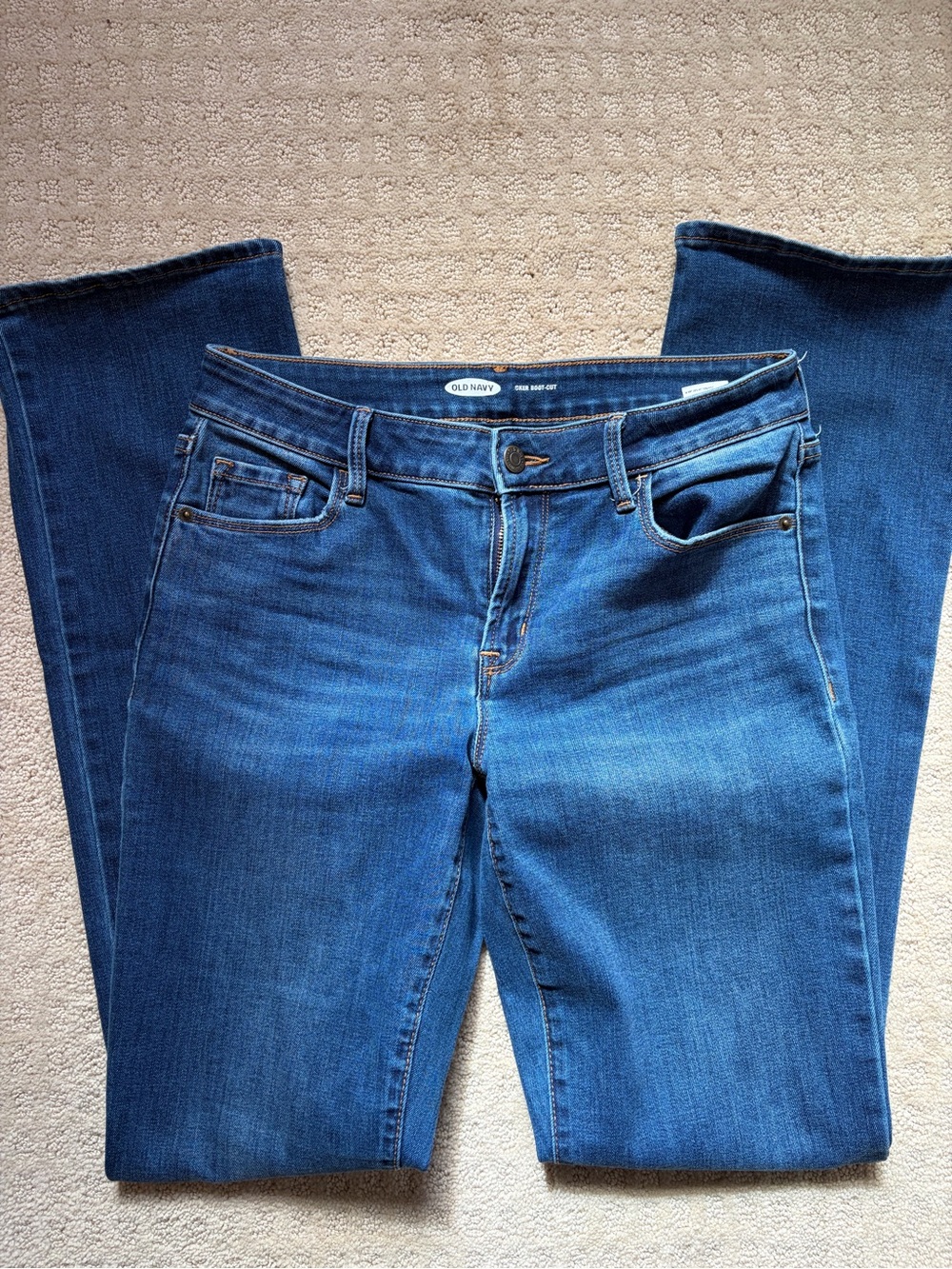 Old Navy Women’s Blue Boot-Cut Stretch Jeans
